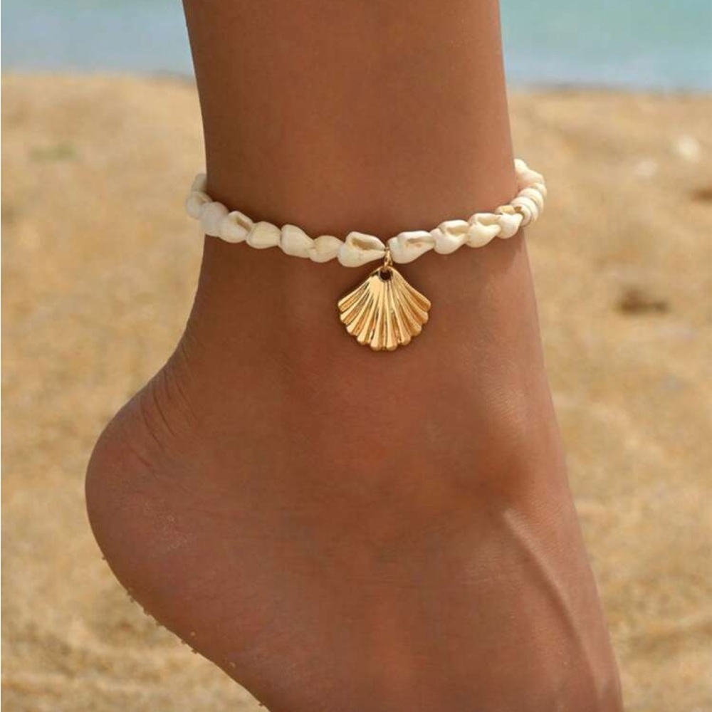 Beach Vacation‎ Style Shell Beaded Anklet